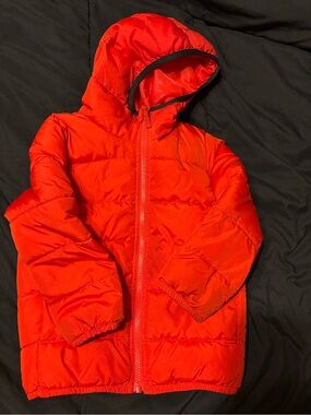 The Children's Place Red Hooded Puffer Jacket